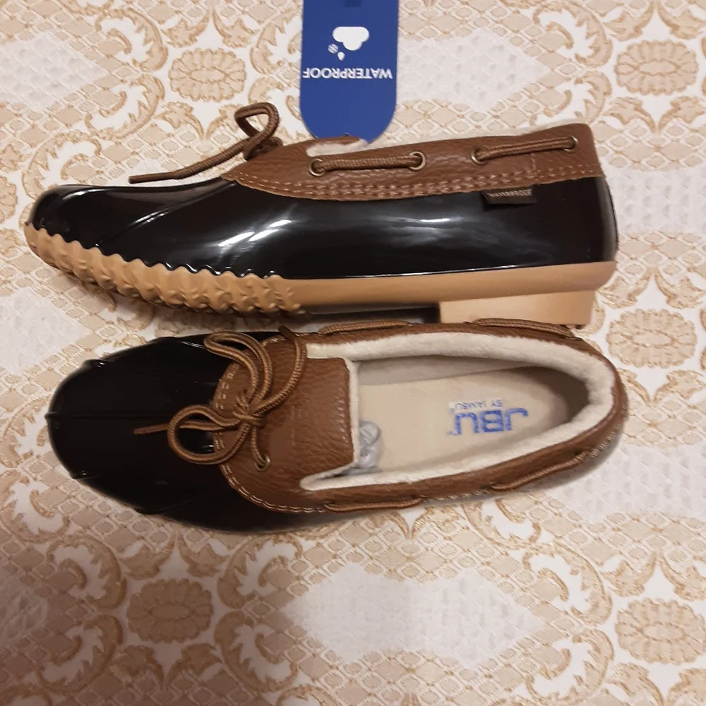 NIB JBU Waterproof Shoes 8M BROWN - Picture 2 of 5